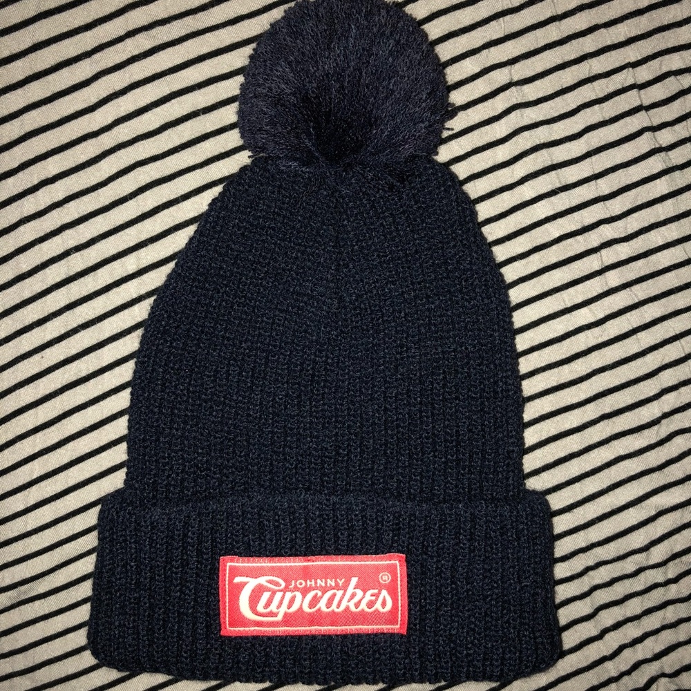 Johnny Cupcakes Navy Unisex Beanie. BRAND NEW.